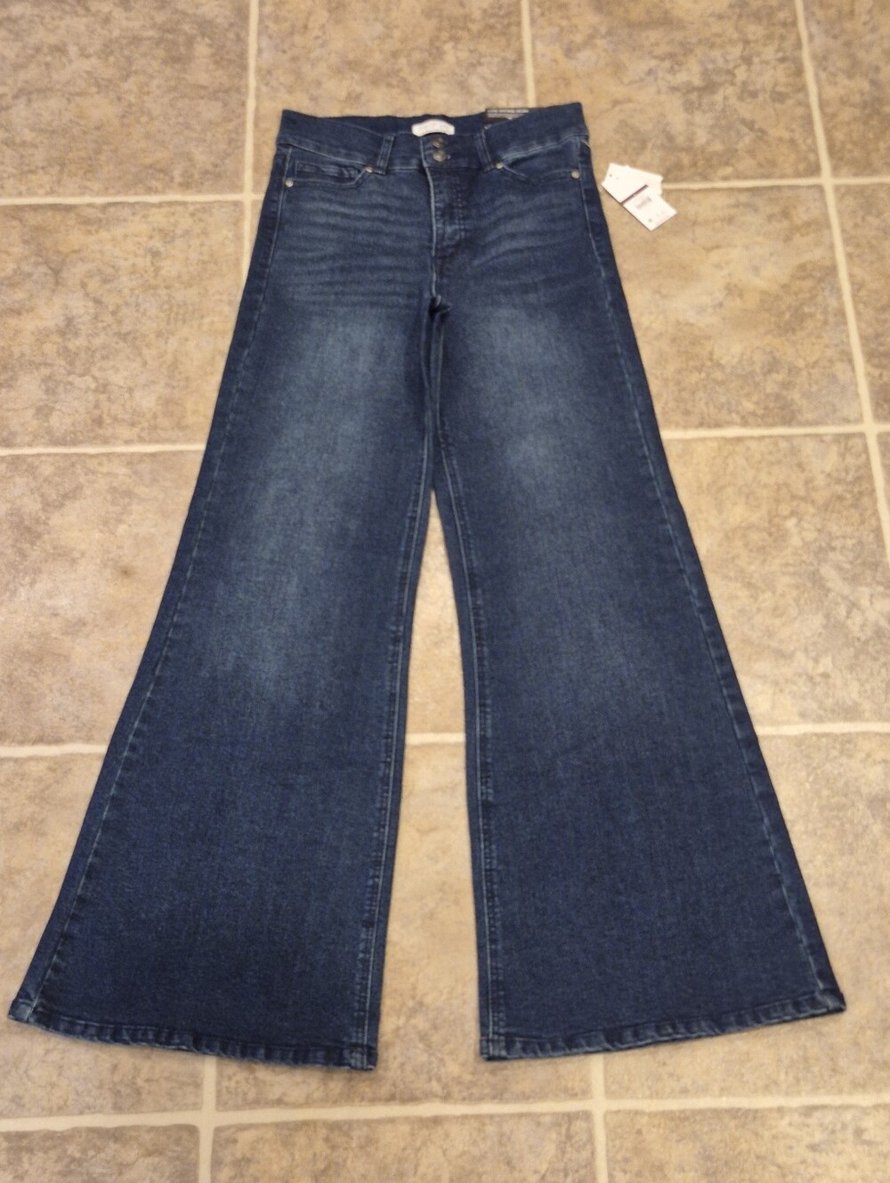 NWT Sofia Vergara Margot Wide Leg High-Rise Women’s Jeans in Dark Blue Size 4
